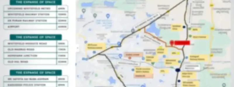 Purva Brookshire Apartment Location map with birds eye view photo by Puravankara Group located at prime location of Bangalore Karnataka